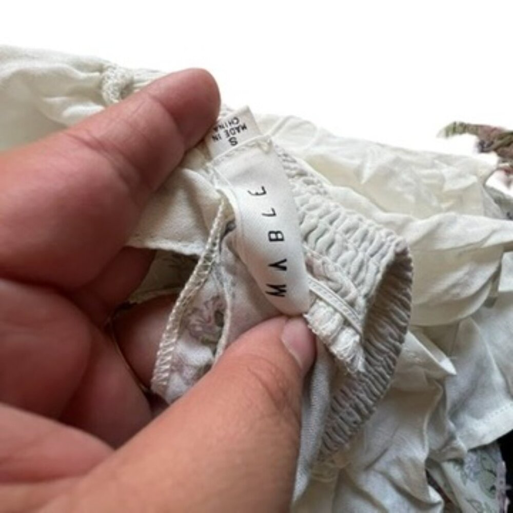 Mable SOLLA RUFFLE DETAILED TIED BACK DRESS - Picture 4 of 5